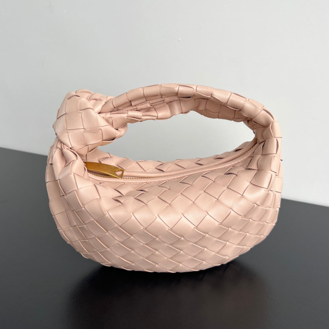 BOTTEGA VENETA MINI JODIE 28CM IN LIGHT PINK LAMBSKIN